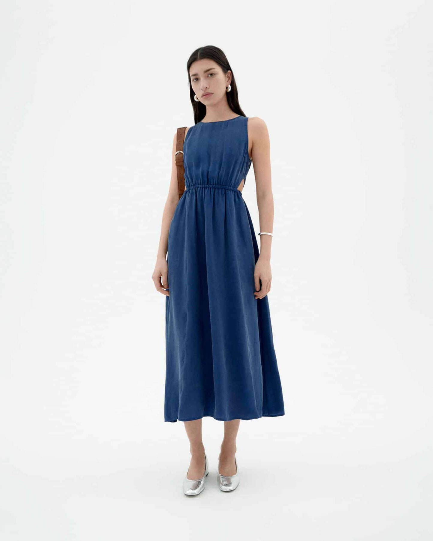 Cobalt Seersucker Raflesia Jumpsuit